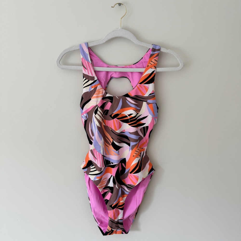 Free People Kikirio Open Back Reversible One Piece Swimsuit - Picture 2 of 6